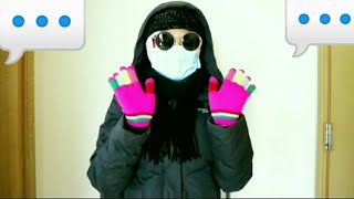 Tips Outfit Safety Walk On Winter Suhu Extrim Tutorial Hijab Niqab Masker Gloves Combinations