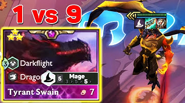 Mage 3-Star Swain 1vs9 | TFT SET 7.5