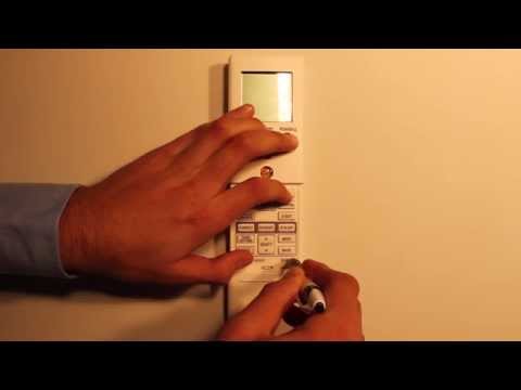Function Settings Menu on Wireless Remote, Model AR-REC1U