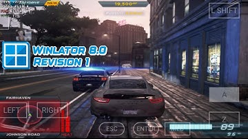 Need For Speed Most Wanted 2012 Winlator 8.0 Revision 1 Snapdragon 720g Android