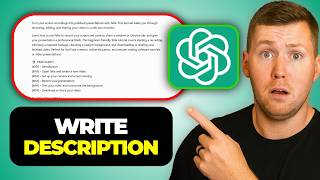 ChatGPT Astra 6 YouTube Descriptions: Write a Description From Your Script
