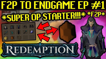 Getting Started as a F2P on Redemption RSPS 2022 - STARTER IS OP AND AMAZING NOW! EP #1! (GIVEAWAY)