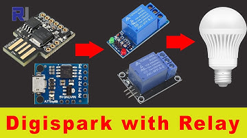 Control Relay Modul with Digispark USB Attiny85 board RJT157