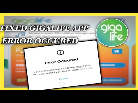 Update GigaLife App Error Occured Problem and Login Problem in Giga Life Your Number Not Registered