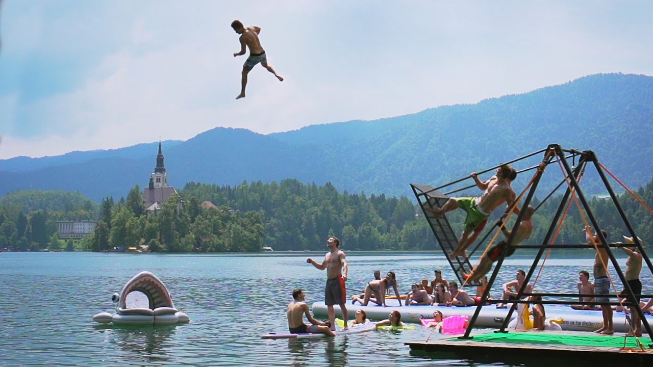 Extreme Russian Swing Flips into a Lake  Daredevils