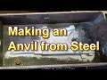 Making a 100kg / 220lb Anvil - START TO FINISH  - Metal melting - satisfying - Industrial process