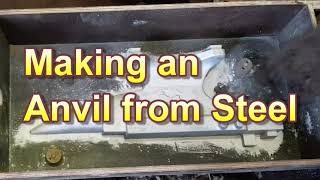 Making a 100kg / 220lb Anvil - START TO FINISH - Metal melting - satisfying - Industrial process