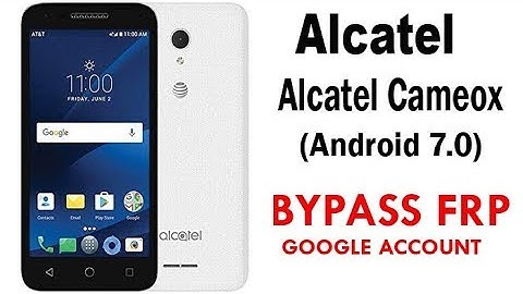 Alcatel Cameox OT-5044 (Android 7.0) Google Account lock Bypass Easy Steps Quick Method 100% Work