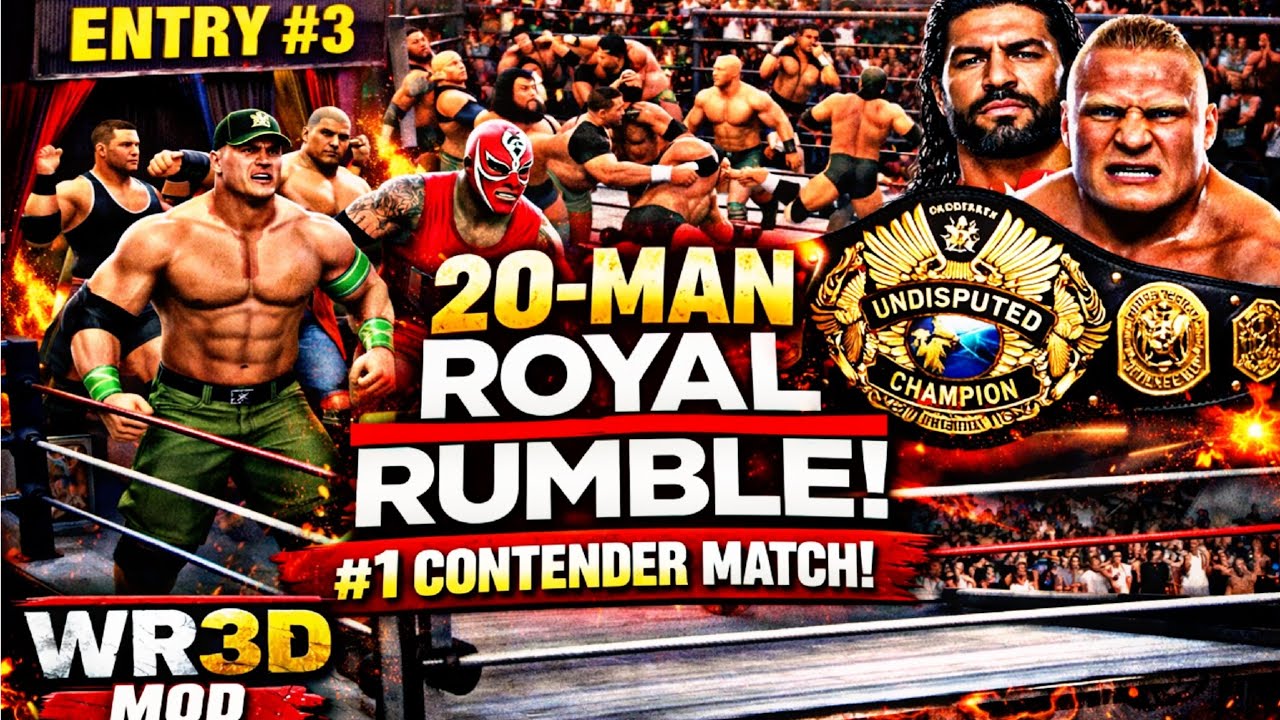 WR3D Royal Rumble Match – Winner Faces Undisputed Champion!