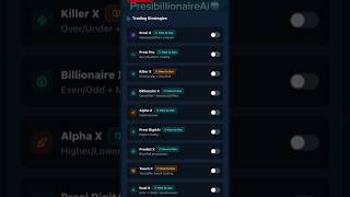 Over/Under strategy on PresibillionaireAi trading bot #Jamaica #trading #deriv #PresibillionaireAi