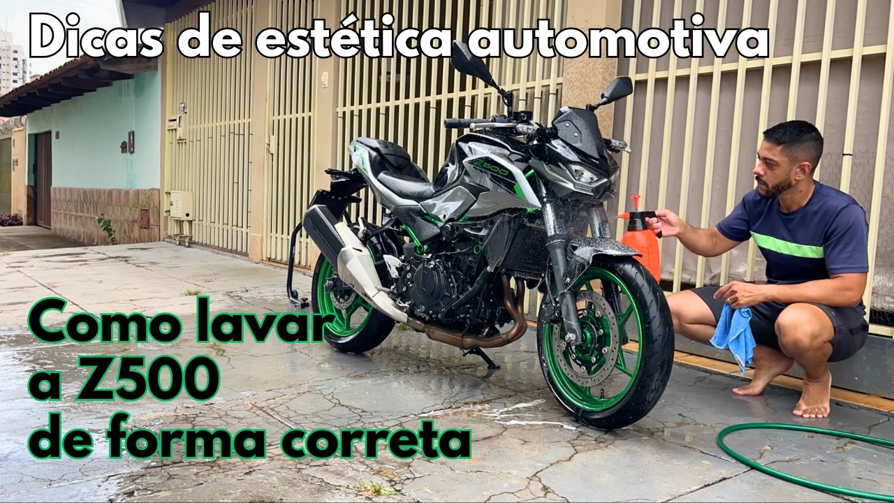 Washing the Kawasaki Z500 SE at home: automotive detailing tips
