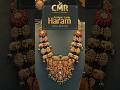 Antique Heavy Nakshi Work Long Haram with Corals, Lakshmi Devi & Large Pendant.#cmrjewellers #haram