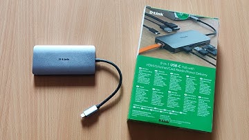 D-Link DUB-M810 8-in-1 USB-C Hub with HDMI/Ethernet/Card Reader/Power Delivery | Unboxing