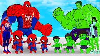 Rescue All HULK Family & SPIDERMAN, BATMAN vs ANTIVENOM : Who Is The King Of Super Heroes ?  FUNNY