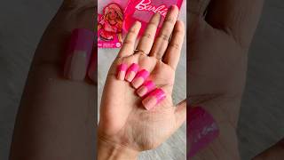 DIY Barbie Nail Art 😱 #crafteraditi #youtubepartner #youtubeshorts #shorts #nailart #barbie