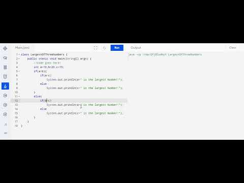 Java Program to Find the Largest Of Three Numbers