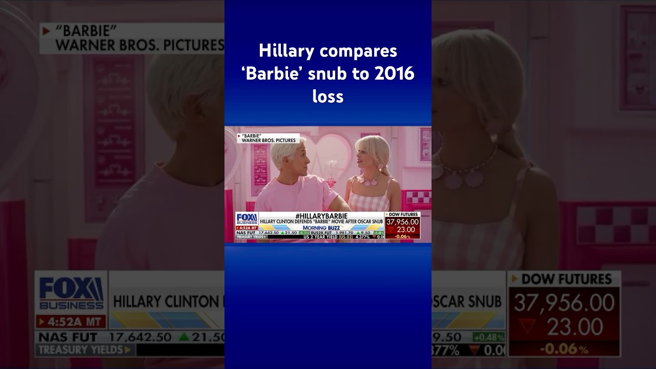 Hillary Clinton likens her 2016 loss to ‘Barbie’ Oscars snub #shorts