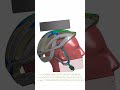 Simulation of multiple consecutive impacts on a bicycle helmet #engineering #design #fea #cad