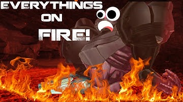metroid prime but HALF THE MAP IS ON FIRE