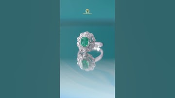 #3 Nhẫn Kim Cương thiết kế Đài Hoa Ngọc Lục Bảo #shorts #wedding #thinhhanh #ring #jewelry