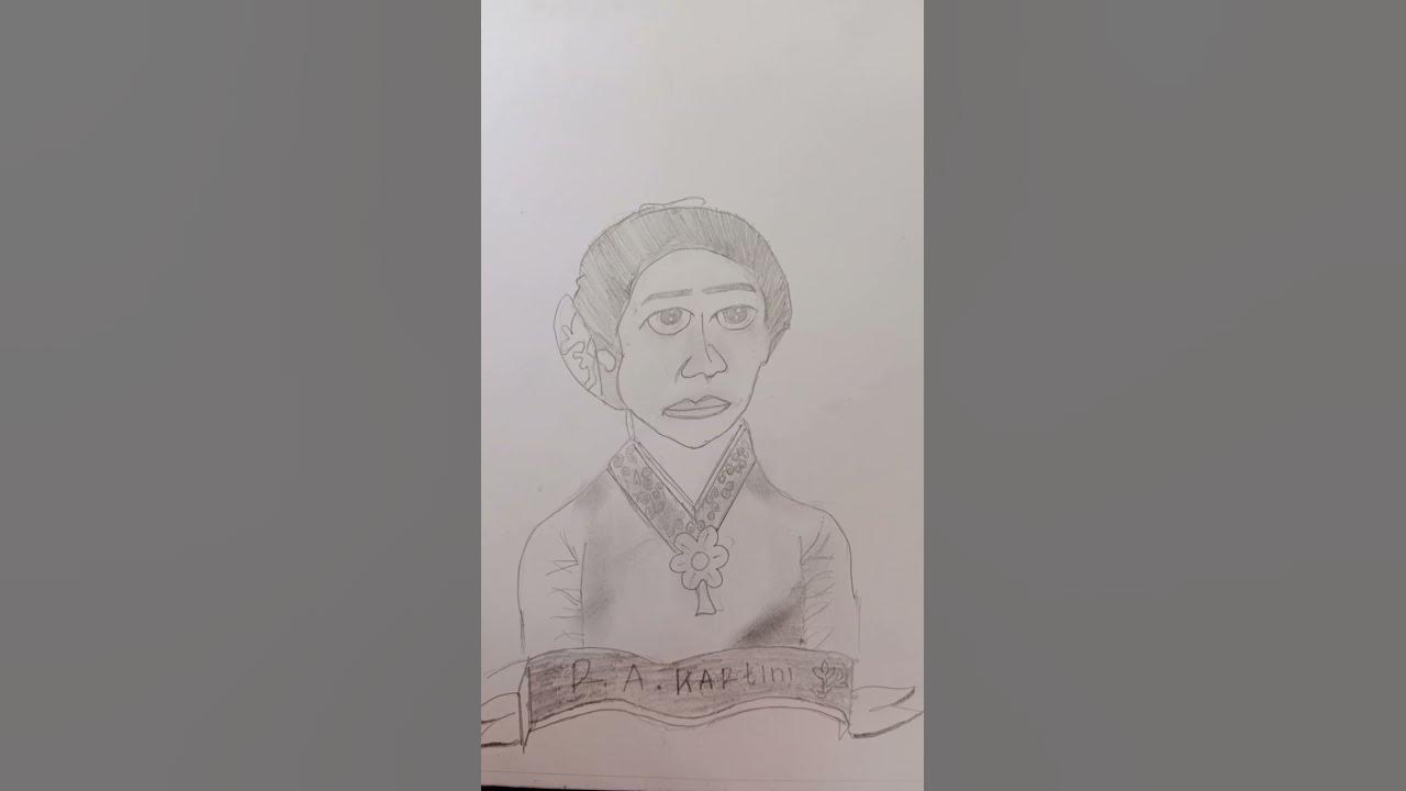 menggambar ibu kartini