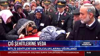 Çığ şehitlerine veda
