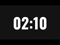 2:10 Minute Timer ⏱️ Countdown with Alarm | Two Minute Ten Sec Timer | 130 Second Timer | No Music