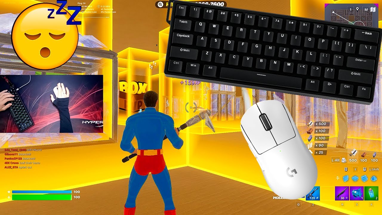 😴Aula Win60HE ASMR😴 Box Fight Gameplay Satisfying Keyboard Fortnite🏆