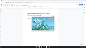 How to install Krita 4.2.8 as an appimage on a Chromebook