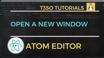 How to open a new window in Atom Editor
