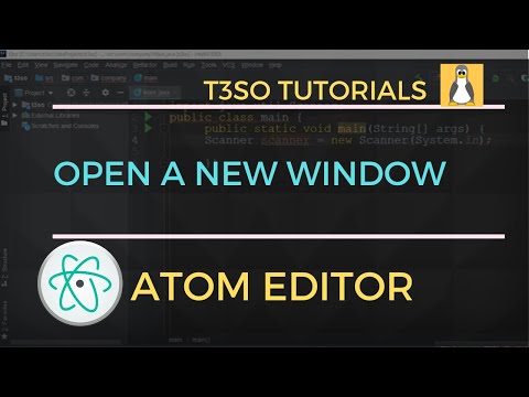 How to open a new window in Atom Editor