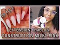 [ DEMO ] EXTENSION SUR CHABLON ET CONSTRUCTION GEL MILKY PINK – 100% INDIGONAILS LAB