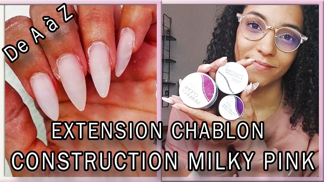 [ DEMO ] EXTENSION SUR CHABLON ET CONSTRUCTION GEL MILKY PINK 100