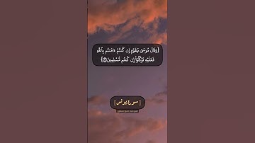 سورة يونس الآية ٨٣ و ٨٤ بصوت الشيخ محمد صديق المنشاوي