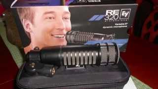 ElectroVoice RE320 Dynamic Radio Microphone Review And Test
The ElectroVoice RE320 was created to provide an affordable alternative to the distinguished and well-regarded ElectroVoice RE20, which has been the de facto standard for broadcast and radio use since its introduction in the 60s. The ElectroVoice RE320 shares many of the same characteristics and traits of the RE20, not the least of which being the physical design. The only physical difference is the addition of a frequency contour switch, which makes the microphone have something of a dual personality. Switching it to the contoured settings, mainly intended for helping mic kick drums, really improves the low frequency response which makes for a very pleasing radio sound.
The ElectroVoice 309a shock-mount is also a must if hum and rumbling is making its way into your audio. Even though I had the microphone stand placed on a carpet (for testing), there was an unacceptable amount of low frequency rumbling that was further exacerbated by switching the microphone to its low frequency contour setting. Unfortunately, as of this writing, genuine ElectroVoice shock-mounts are hovering around the $100 mark. Of course, you could just use a regular condenser microphones shock-mount, but the end result will look a tad jury-rigged.
Overall, the microphone worked exceptionally well during my testing, and I really did like that stereotypical boomy radio announcer sound that it gave to ones own voice. Its output was considerable higher than that of an RE20, so while you wont need to have the gain turned up to its highest setting, youll still need to be relatively generous with it, as it is a dynamic microphone. This has the potential to introduce unwanted hiss into your audio, especially if the preamp used with the microphone is of low-quality. Devices which have the ability to raise the gain output of the microphone, before it reaches the preamp, could definitely help the situation, but their prices are excessively pricey.
In the end, I couldnt justify having and using a microphone (and shock-mount) that cost as much as it did. With some careful tweaking of the EQ, I obtain a similar sound from my Shure SM58, which didnt cost me a dime! ElectroVoice RE320 Dynamic Radio Microphone Review And Test