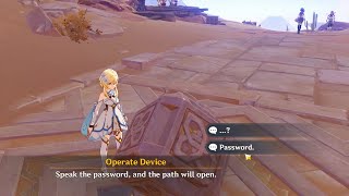 Genshin Impact Hidden Mercenaries Enter Thutmose's secret base Password