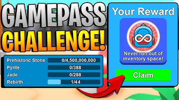 SECRET GAMEPASSES CHALLENGE IN ROBLOX MINING SIMULATOR! *FREE GAMEPASSES*