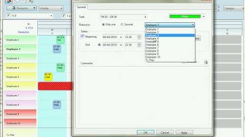 Time Management - Employees planning (english)