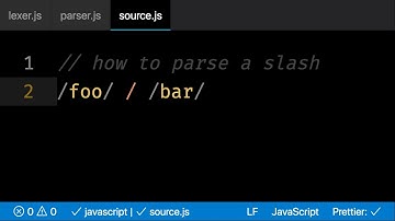 Parsing JavaScript slashes