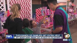 Thousands of families receive holiday help from gift baskets program