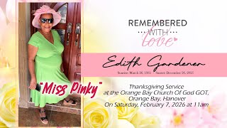 Famous Funeral service for Edith Gardener Wealth