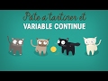 Pâte à tartiner et variable continue