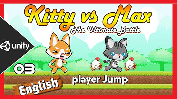 Unity 2D Platformer Game Tutorial in English - [Player Jump 03 ]
