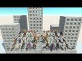 ALL UNITS vs ITSELF on Wobbly Buildings Animal Revolt Battle Simulator