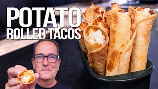 MY NEW FAVORITE THING TO DO WITH MASHED POTATOES THAT WILL CHANGE YOUR LIFE! | SAM THE COOKING GUY Air Fried Chicken Taquitos Rolled Tacos Sam The Cooking Guy 4k