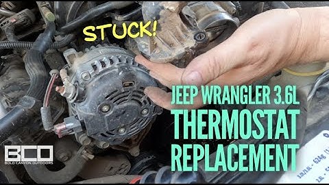 Easy Jeep Wrangler Thermostat Replacement 3.6l JK / JKU