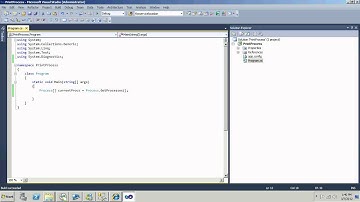 Visual Studio 2010 C# Outputing Processes