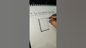 N for NOTEBOOK drawing📒||simple n easy by Crayons👍 #shorts #art #viral #drawing #alphabet #notebook