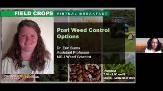 Field Crops Virtual Breakfast: Postemergence Weed Control Options