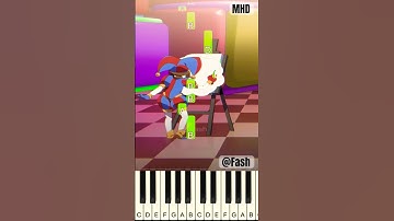 Pomni x Jax - Self Portrait Challenge! TADC - Piano Tutorial @fash